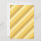 Retro Vibes (Gelb) Foto Abschluss Ankündigung (Rückseite)