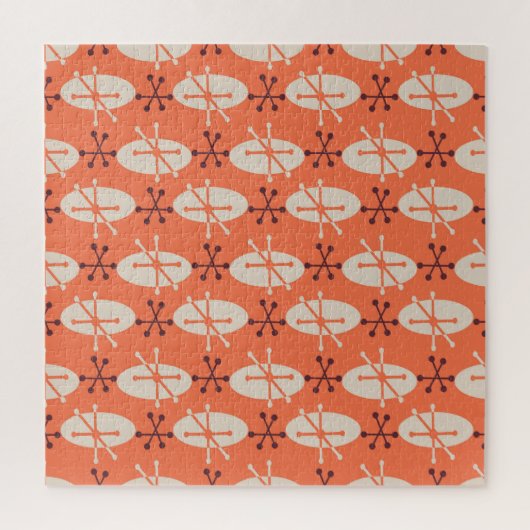 Retro Vibes: Geometrisches Burst-Muster Puzzle (Vertikal)