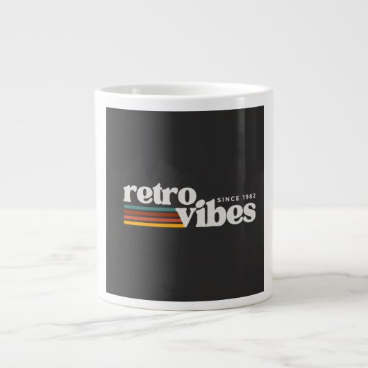 retro vibes Jumbo-Tasse (Vorderseite)