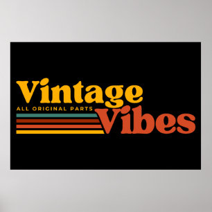 RETRO-VIBES MIT ORIGINATEILEN POSTER