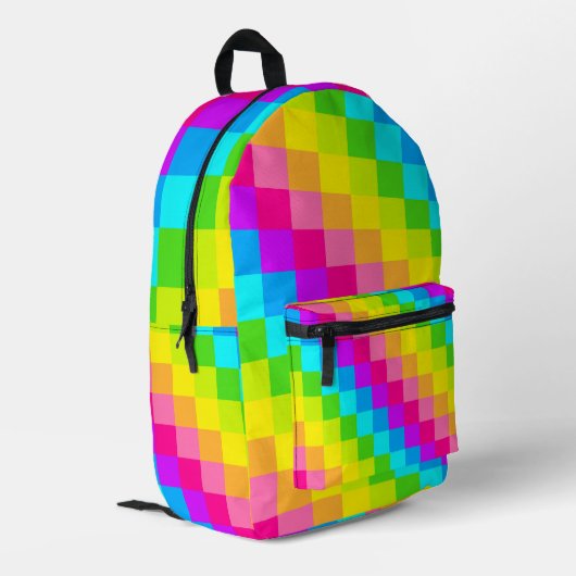 Retro Vibes, modern Bedruckter Rucksack (Rückseitige Ecke links)