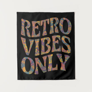 Retro Vibes only - Psychedelic 70er Groovy Design Wandteppich
