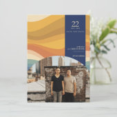 Retro Vibes Save The Date (Stehend Vorderseite)