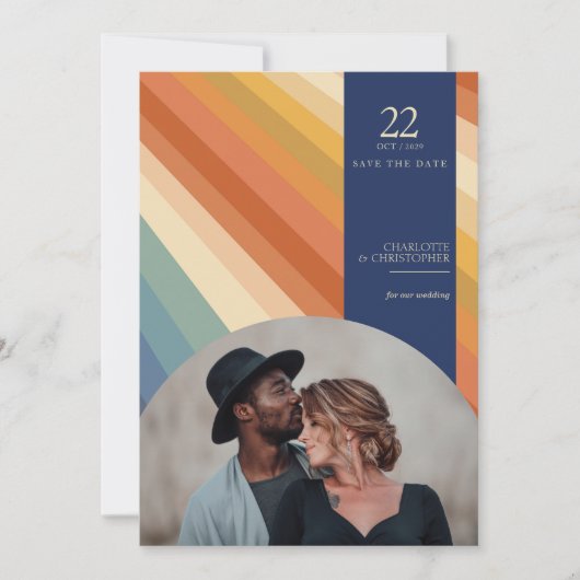 Retro Vibes Save The Date (Vorderseite)