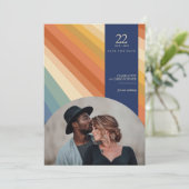 Retro Vibes Save The Date (Stehend Vorderseite)