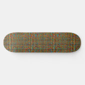 Retro Vibes Skateboard Fett künstlerisches Circle (Horizontal)