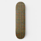 Retro Vibes Skateboard Fett künstlerisches Circle (Vorderseite)