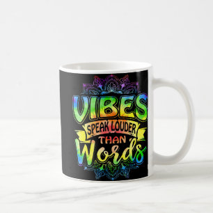 Retro-Vibes sprechen lauter als Worte Yoga-Mandala Kaffeetasse