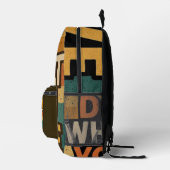 Retro Vibes - Tun Sie, was Sie Liebe Bedruckter Rucksack (Rechts)