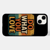 Retro Vibes - Tun Sie, was Sie Liebe Case-Mate iPhone Hülle (Rückseite (Horizontal))