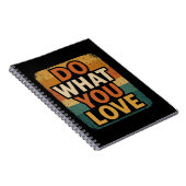 Retro Vibes - Tun Sie, was Sie Liebe Notizblock (Rechte Seite)