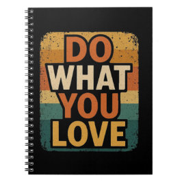 Retro Vibes - Tun Sie, was Sie Liebe Notizblock