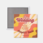 Retro Vibes Vintag Magnet (Vorderseite/Rückseite)