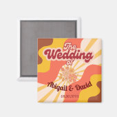 Retro Vibes Vintage Magnet (Vorderseite/Rückseite)