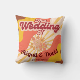 Retro Vibes Vintage Wedding Kissen