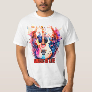 Retro Vibes: Vintages Gitarrenspiel-T-Shirt T-Shirt