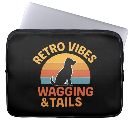 Retro Vibes, Wagens & Schwänze Laptopschutzhülle (Vorderseite)
