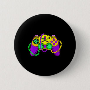 Retro Video Game Controller Hat Mardi Gras Gaming Button