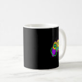 Retro Video Game Controller Hat Mardi Gras Gaming Kaffeetasse (VorderseiteRechts)