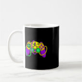 Retro Video Game Controller Hat Mardi Gras Gaming Kaffeetasse (Links)