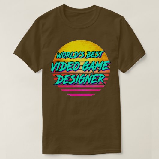 Retro Video Game Designer Geschenk der 80er Jahre T-Shirt (Design vorne)