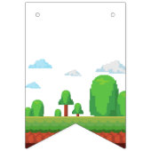 Retro Video Game Happy Birthday Wimpelkette (Erste Fahne)