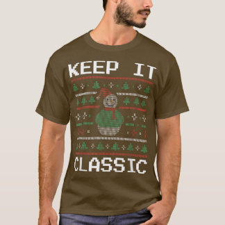 Retro Video Game Lovers Gaming Gamers Pixel Santa  T-Shirt