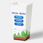 Retro Video Game Menu 1. Geburtstag Party Geschenkschachtel (Vorderseite)