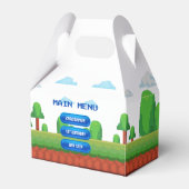 Retro Video Game Menu 1. Geburtstag Party Geschenkschachtel (Vorderseite)