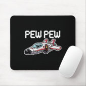 Retro Video Game Ship Arcade Funny Nostalgia Gamer Mousepad (Mit Mouse)