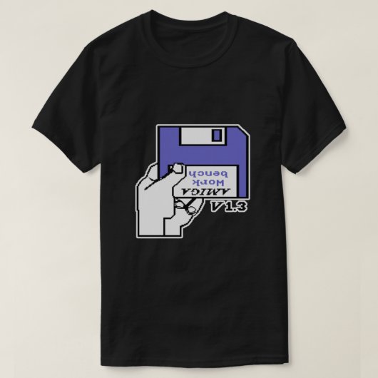 Retro Video Games Commodore Amiga Workbench Beilag T-Shirt (Design vorne)