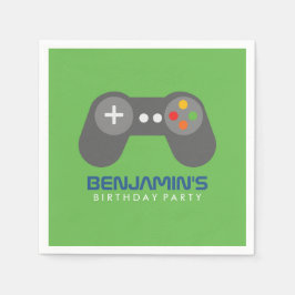 Retro Video Games Controller - Geburtstag Serviette