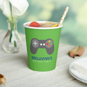 Retro Video Games Paper Cup Pappbecher