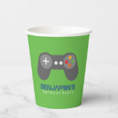 Retro Video Games Paper Cup Pappbecher (Vorderseite)
