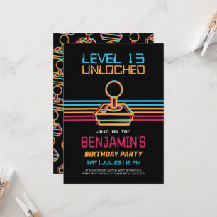 Retro Video Gaming Game Boy Einladung