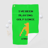 Retro Video Golf Spielhandtuch Golfhandtuch (Insitu)