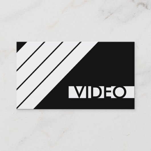 Retro VIDEO Visitenkarte (Vorderseite)