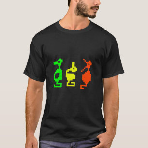 Retro-Videospiel 8-Bit-Abenteuer-Drache  T-Shirt