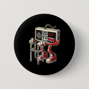 Retro-Videospiel-Controller mit Walker Lustiges Sp Button
