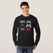 Retro-Videospiel-Controller-Sammlung   Gaming T-Shirt (Vorne ganz)