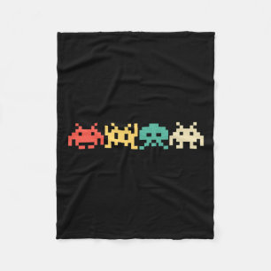 Retro-Videospiel Klassiker Arcade 2  Fleecedecke