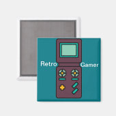 Retro-Videospiel Magnet (Vorderseite/Rückseite)