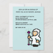 Retro-Videospiel-Party Einladung (Rückseite)