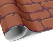 Retro Videospiel-Rückblende-Backsteinmauer des Geschenkpapier (Rolleneckpunkt)