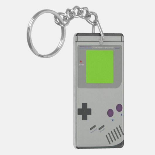 Retro Videospielkonsole Schlüsselanhänger (Vorderseite links)