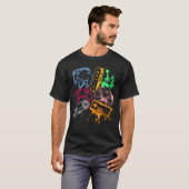 Retro-Videospielkonsolen-Controller 80er 90er T-Shirt (Vorne ganz)