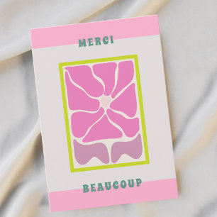 Retro Vielen Dank, dass Sie Card Lilac Blume Danke