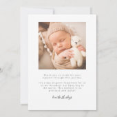 Retro Vielen Dank, dass Sie die Ankündigungskarte Ankündigung (Rückseite)