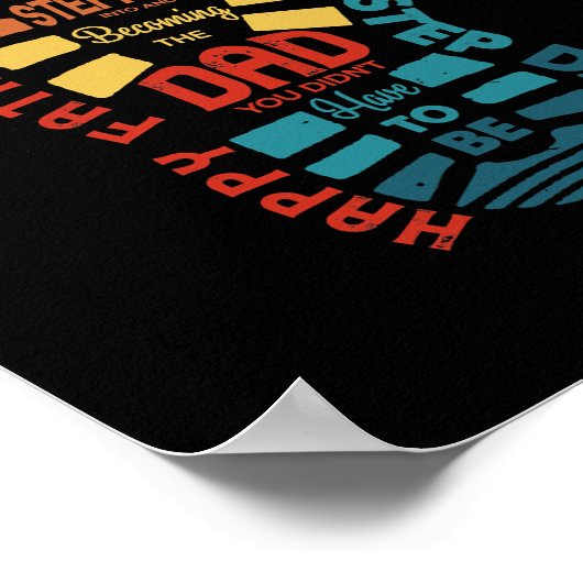 Retro Vielen Dank, dass Sie in den Vater getreten Poster (Ecke)