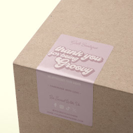 Retro Vielen Dank für den Kauf Groovy Lila